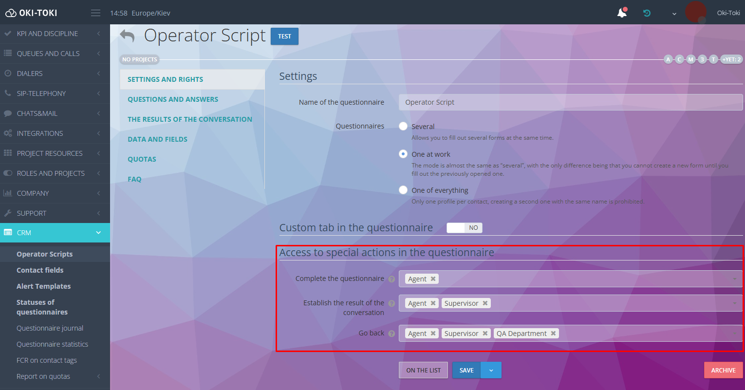 Konfiguracja uprawnień