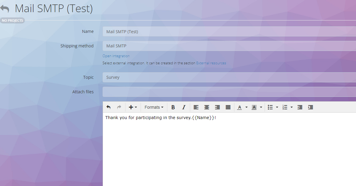 Przykład szablonu maila w Oki-toki
