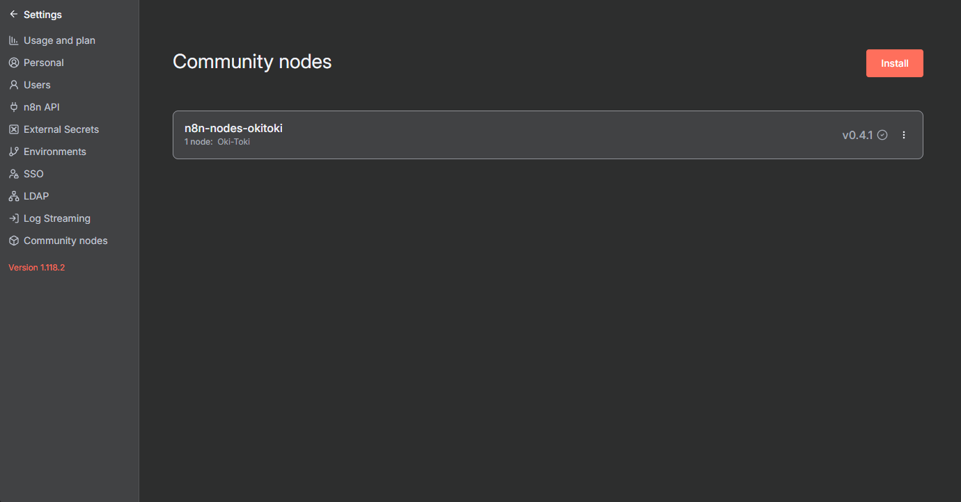 Dodawanie community node