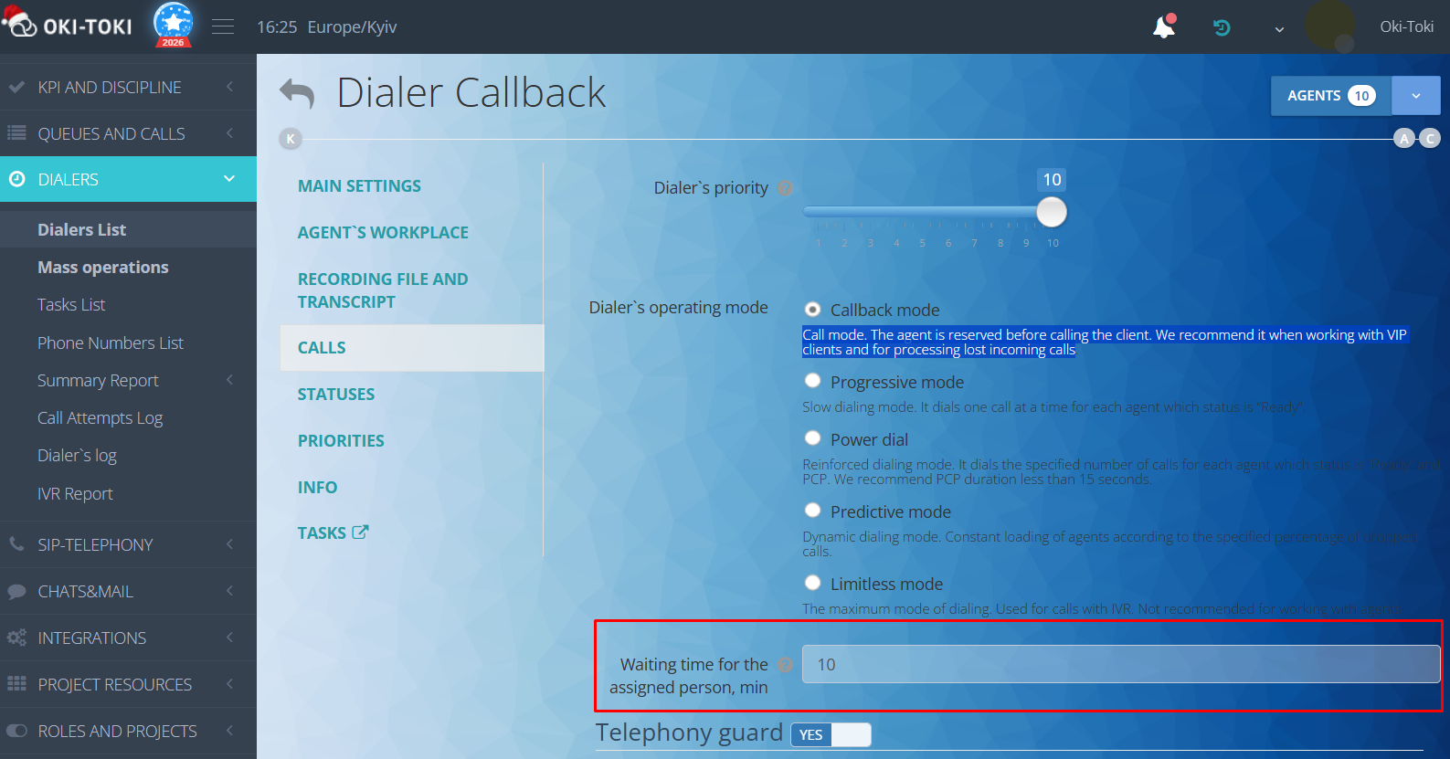 Oczekiwanie na odpowiedzialnego