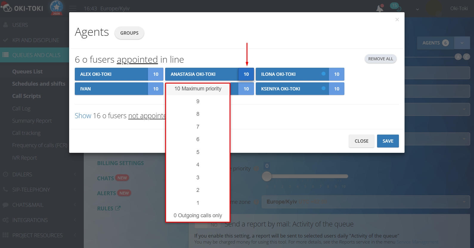 Ustawianie priorytetów